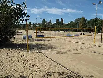 Beach-volleyball complex.