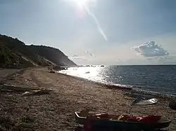A beach in Baiting Hollow.