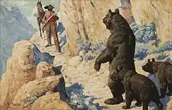 Bears in the Path (Surprise), 1904, Oil on canvas, Sid Richardson Museum, Fort Worth, Texas