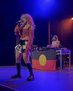 Becca Hatch performing in Sydney, Australia in May 2024.