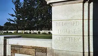 Bedford House entrance stone