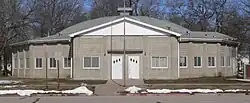 The dodecagonal States Ballroom in Bee, February 2012. The ballroom is listed in the National Register of Historic Places.[1]