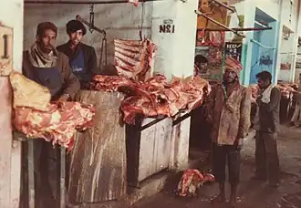 Beef stalls in 1980 (46 years ago)
