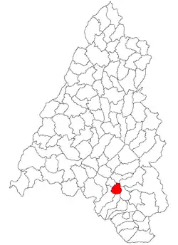 Location within Bihor County