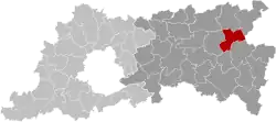 Location of Bekkevoort in Flemish Brabant