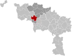 Location of Belœil in Hainaut