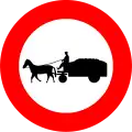 C13: No entry for horse-drawn vehicles