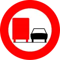 C39: No overtaking for vehicles with a maximum allowed mass of over 3,5 tonnes