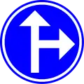 D3b: Turn right or ahead only