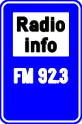 F93: Radio station broadcasting traffic information
