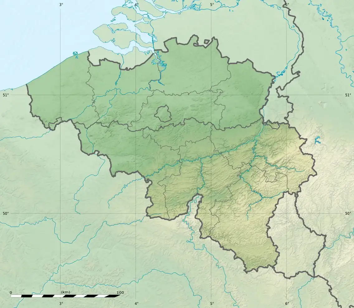 Brussels is located in Belgium