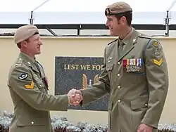 Corporal Ben Roberts-Smith at his Victoria Cross investiture.