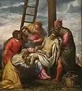 The Deposition of Christ, painting by Benedetto Caliari, c. 1577, Honolulu Museum of Art