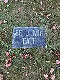 Benjamin Cate Howard's headstone.