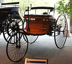 Image 161885-built Benz Patent-Motorwagen, the first modern car—a practical, marketable automobile for everyday use (from History of the automobile)