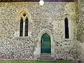 Chancel north wall