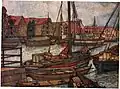’Illustration of Bergen’, painting by Nico Wilhelm Jungmann, 1905