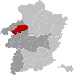 Location of Beringen in Limburg