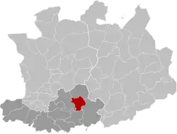 Location of Berlaar in the province of Antwerp