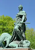 Germania suppressing discord and rebellion
