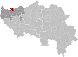 Location of Berloz in the province of Liège