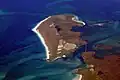 Image 22Aerial view of the low-lying island of Berneray in the Outer Hebrides, known for its sandy beaches backed by machair Credit: Doc Searls