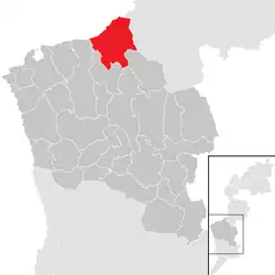 Location within Oberwart district
