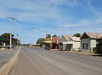 Taverner Street, the main street of Berriwillock