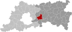 Location of Bertem in Flemish Brabant
