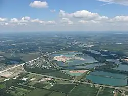 Lakes in southwestern Bethel Township