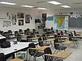 A social studies classroom.