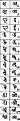 Chart of Bhujimol script vowel letters, with Devanagari and Latin correspondences.