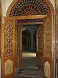 Inside the mosque
