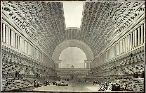 Project for the Royal Library by Étienne-Louis Boullée (1785)