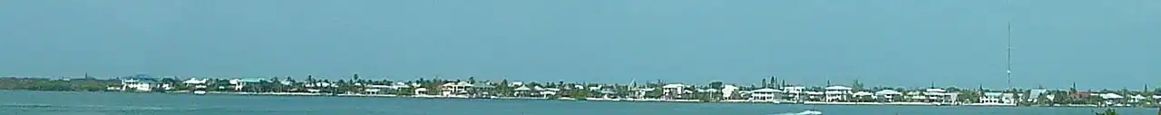 View of a portion of the west side of the island as seen from the Overseas Highway