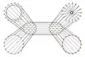 The Biggs–Smith graph is an order-17 graph expansion of the H graph.