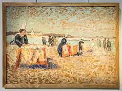 Bigoudènes dentellières Le Croisic, Musée des Marais Salants, 1921