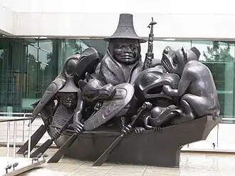 The Spirit of Haida Gwaii (The Black Canoe), Canadian Embassy, Washington, D.C., USA