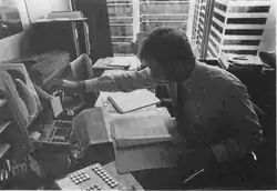 Image 6An American billing clerk preparing a detailed invoice. (1992) (from Medical billing)