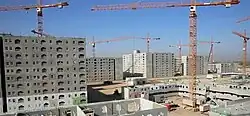Construction in Bismayah on 25 September 2014. Roads of basimiyah completed