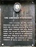 Church NHC historical marker installed in 1972