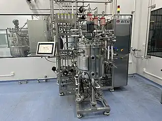 Bioreactor in operation