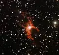 Bipolar planetary nebula NGC 6537 taken with the New Technology Telescope at La Silla Observatory.[10]