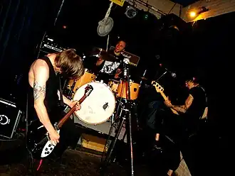 Birds in Row performing live in April 2011
