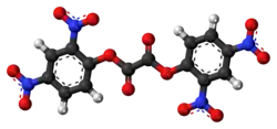 Ball-and-stick model of the DNPO molecule
