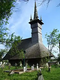 The church is set in a graveyard