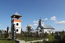 Wooden church in Tușinu