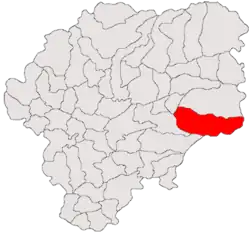 Location in Bistrița-Năsăud County