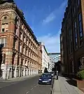 Berey's Buildings, left, Bixteth Street (1864; Grade II)
