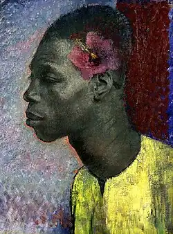 Black Man and Hibiscus, 1932
